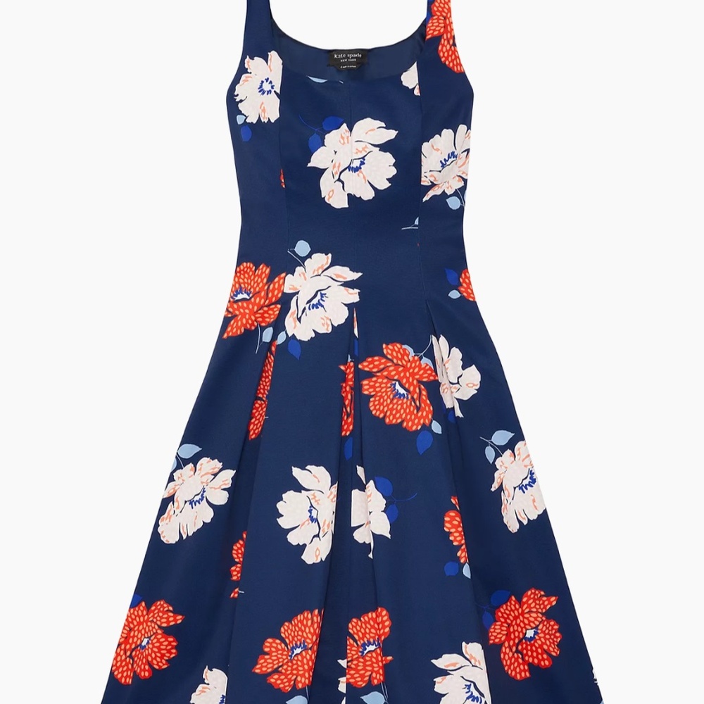 Kate Spade New York ~ Dotty Floral Flounce Dres